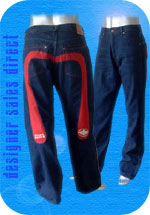 Evisu Red Fabric Jeans
