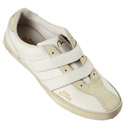 White Velcro Fastening Trainer Shoes