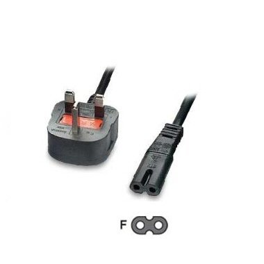 2m Mains Power Lead Cable C7 for Sky box, Sky Plus+ HD Box