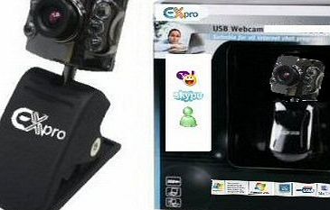 Ex-Pro AOL Compatible - Super Laptop/Desktop CLIP on Video Webcam 300K 1.3M Pixel - Super Cam, Glass Lense, 6 LED Lights - Web Camera Cam - 100 compatible for Yahoo, MSN Chat, AOL, Skype etc... Easy