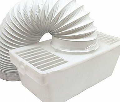 Ex-Pro Universal White Knight Beko Tumble Dryer Indoor Condenser Vent Kit Box With 1m Hose