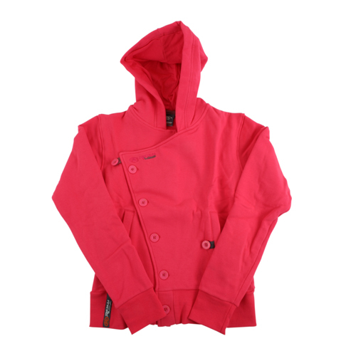 Ex Raw State Ladies Ex Raw State Headstand Button Hoody Pink