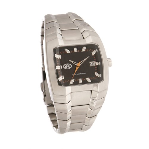 Ex Time Mens Ex Time The Director Stainless Steel Watch G15 Black