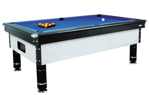 7ft Silver Pool Table