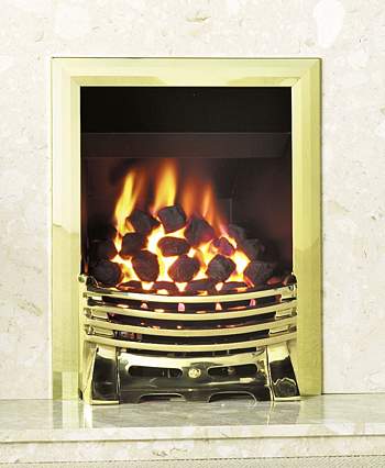 Convector Coal Gas Fire with Remote