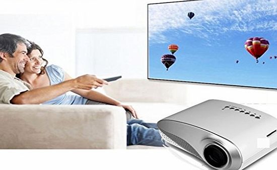 Excelvan Mini Portable HD LED/LCD Projector Home Cinema Theater PC Laptop VGA USB AV HDMI