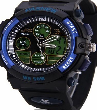 Excelvan Sport watches PASNEW 5 ATM Water-proof Boys/girls/Students Sport Watch Double Movement swimming watch gift