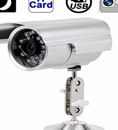 Excelvan Top DVRCam Outdoor Waterproof Recording Camera Waterproof Outdoor CCTV Security Camera Micro SD/TF Card Night Vision DVR Recorder