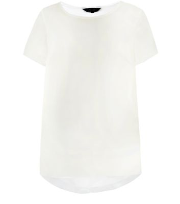 Cream Longline T-Shirt 3194386