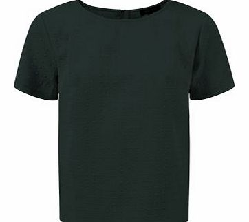 Green Diamond Embossed Boxy T-Shirt 3295452