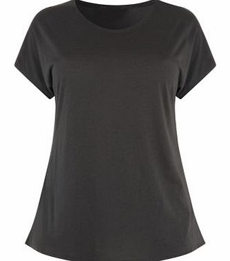 Inspire Dark Grey Plain T-Shirt 3269603