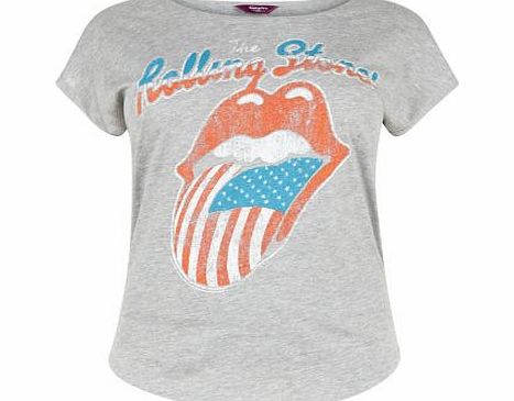 Inspire Grey Rolling Stones T-Shirt 3322223