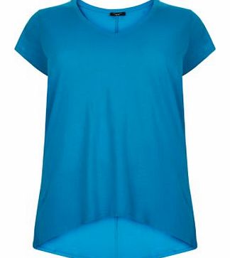 Inspire Turquoise Plain T-Shirt 3295169