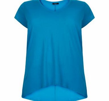 Inspire Turquoise Plain T-Shirt 3295174