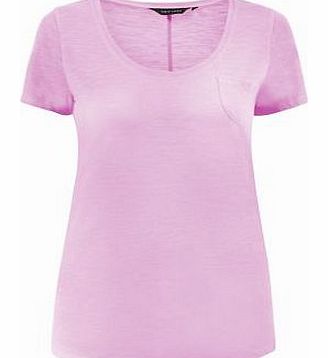 Lilac Basic Pocket T-Shirt 3228765