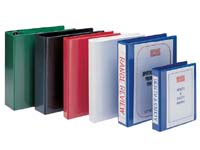 EXP A4 red 25mm four ring presentation binder,