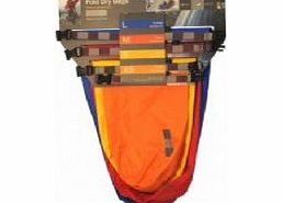 Exped Waterproof Fold-Drybag 4 Pack - Bright