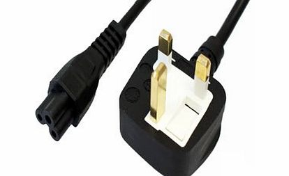 Express Computer Parts UK LAPTOP 3 PIN MAINS CLOVER LEAF POWER CORD C5 CABLE