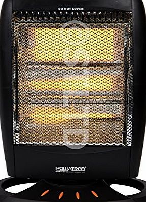Express ELECTRIC PORTABLE 1200W 3 BAR HALOGEN HEATER OSCILLATING ROTATING - SETTINGS 400KW - 800KW - 1200KW