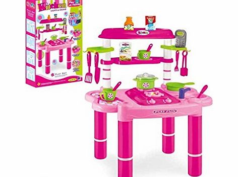 Express trading 18 PIECE ELECTRONIC KITCHEN COOKING CHILDRENS PLAY SET TOY WITH LIGHT amp; SOUND