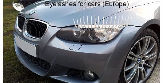 Eyelashes for Cars (Europe) White Eyelashes for cars