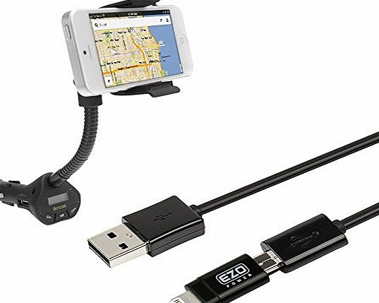 EZOPower 5-in-1 Car Kit Bundle kit for Android Mobile Phone 