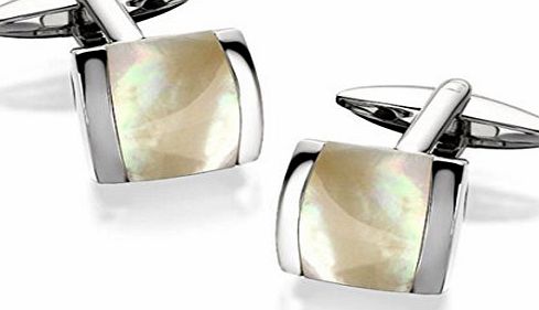 F.Hinds Mens Jewellery Jewelry Mother Of Pearl Cushion Cufflinks Business Shirt Wedding Cuff Links Fashion Gift Present