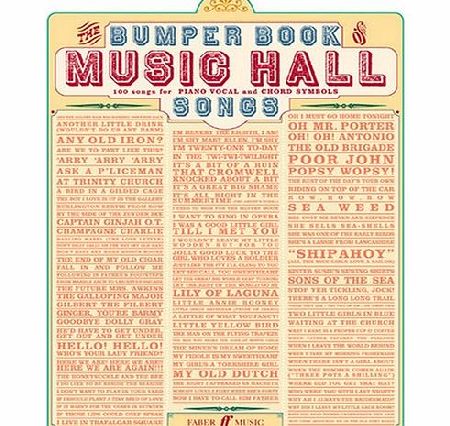 Faber Music Bumper Book of Music Hall Songs: (Piano, Vocal, Guitar) (Pvg)