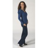 Bara Glad Maternity and Nursing Long Puffy Sleeve Top Blue Size L