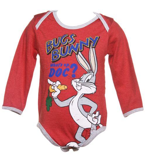 Fabric Flavours Kids Bugs Bunny Whats Up Doc Babygrow from