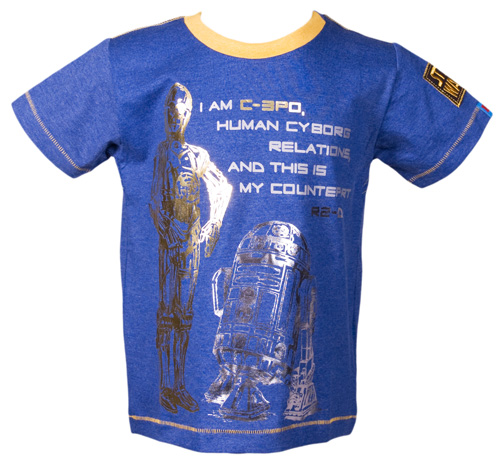 Kids C-3PO Cyborg Star Wars T-Shirt from Fabric