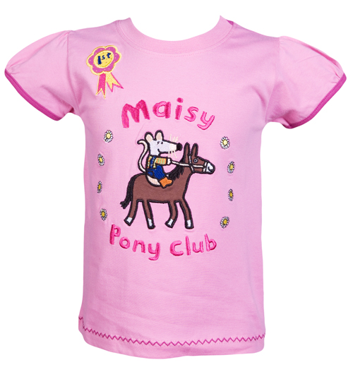 Kids Maisy Mouse Pony Club T-Shirt from Fabric