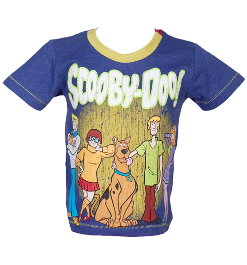 Kids Scooby Doo Group T-Shirt from Fabric Flavours