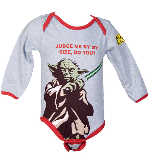 Kids Yoda Judge Me By My Size Babygrow from