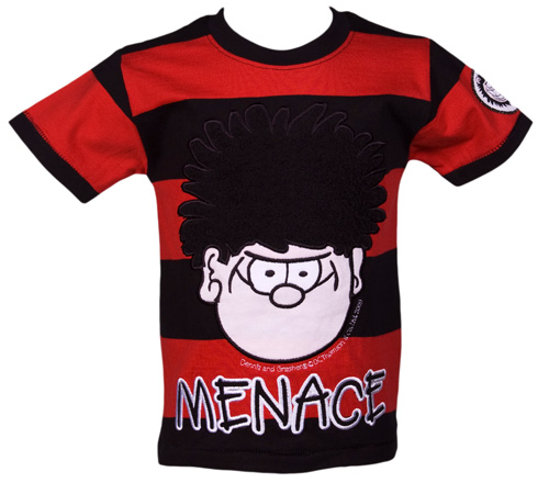 Striped Dennis The Menace Kids Tee from Fabric