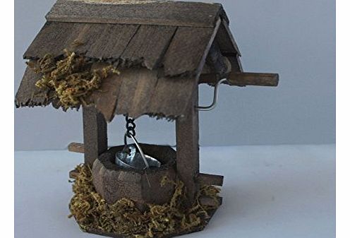 FAIRY/PIXIE/HOBBIT WISHING WELL FAIRY GARDEN ACCESSORY HAND MADE FROM WOOD