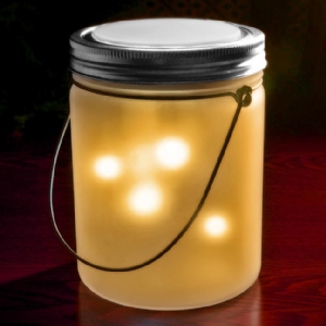 Fairy Jar Solar Powered Lights - Yellow