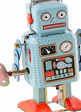 FAIRY SEASON New Funny Dark Green Clockwork Spring Walking Robot Retro Mechanical Toy Gift