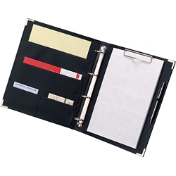 A4 conference folder with ring binder and clip board