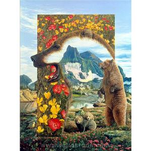 Falcon Bearly Where Bearly There 1000 Piece Jigsaw Puzzle