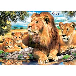 Falcon Family of Lions 500 Piece Jigsaw Puzzle