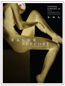 Falke Ladies 1 Pair Falke Shaping Support 20 Transparent Tights For Stomach, Waist, Hips And Bottom In 4 C