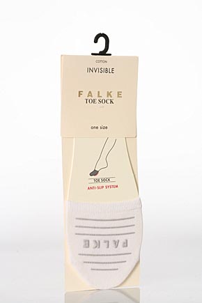 Ladies 1 Pair Falke Toe Socks With Grip In 3 Colours White