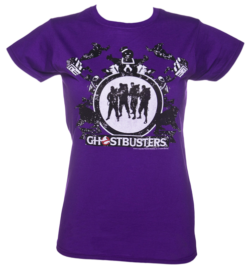 Ladies Ghostbusters Montage T-Shirt from Fame