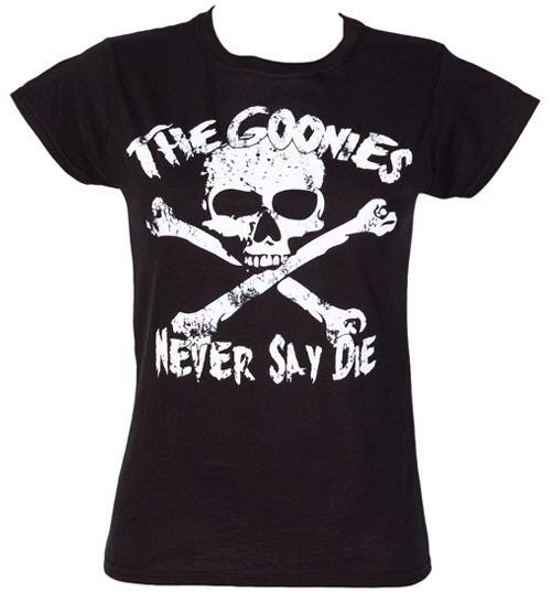 Ladies Goonies Never Say Die T-Shirt from Fame