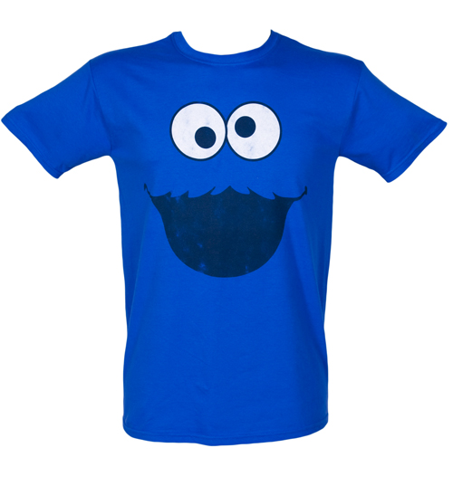 Mens Cookie Monster Face Sesame Street