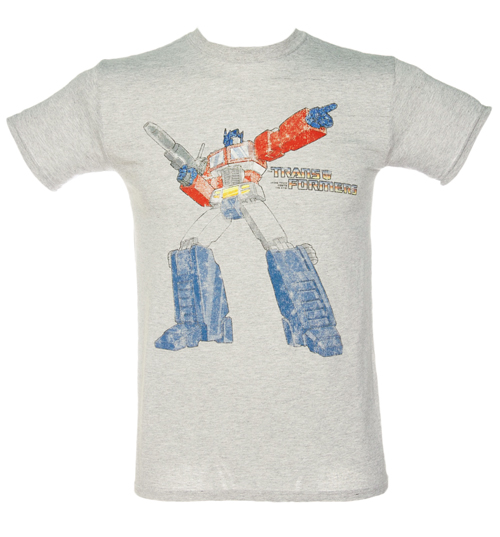 Mens Grey Transformers T-Shirt from Fame