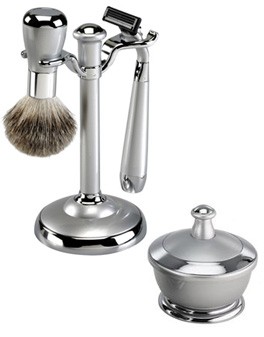 Famego Shaving Set -Silver