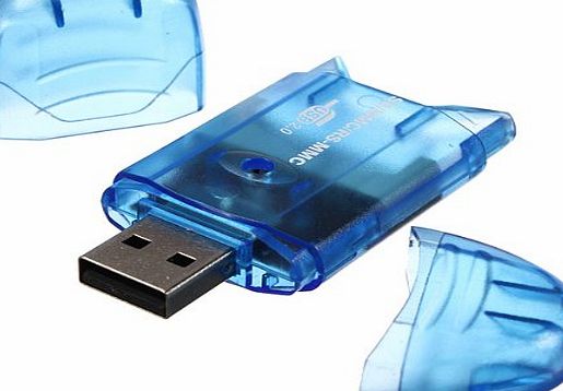 FamilyMall Mini USB2.0 Memory Muti-Card Reader Writer Adapter for MMC SD SDHC TF UP to 64GB By FamilyMall Store