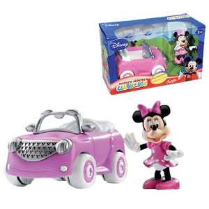 Famosa Mickey Mouse Club House Minnie Mouse and Her Pink Car